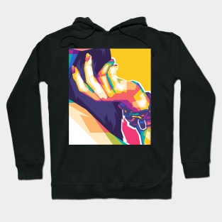 cool hand of pop art woman Hoodie